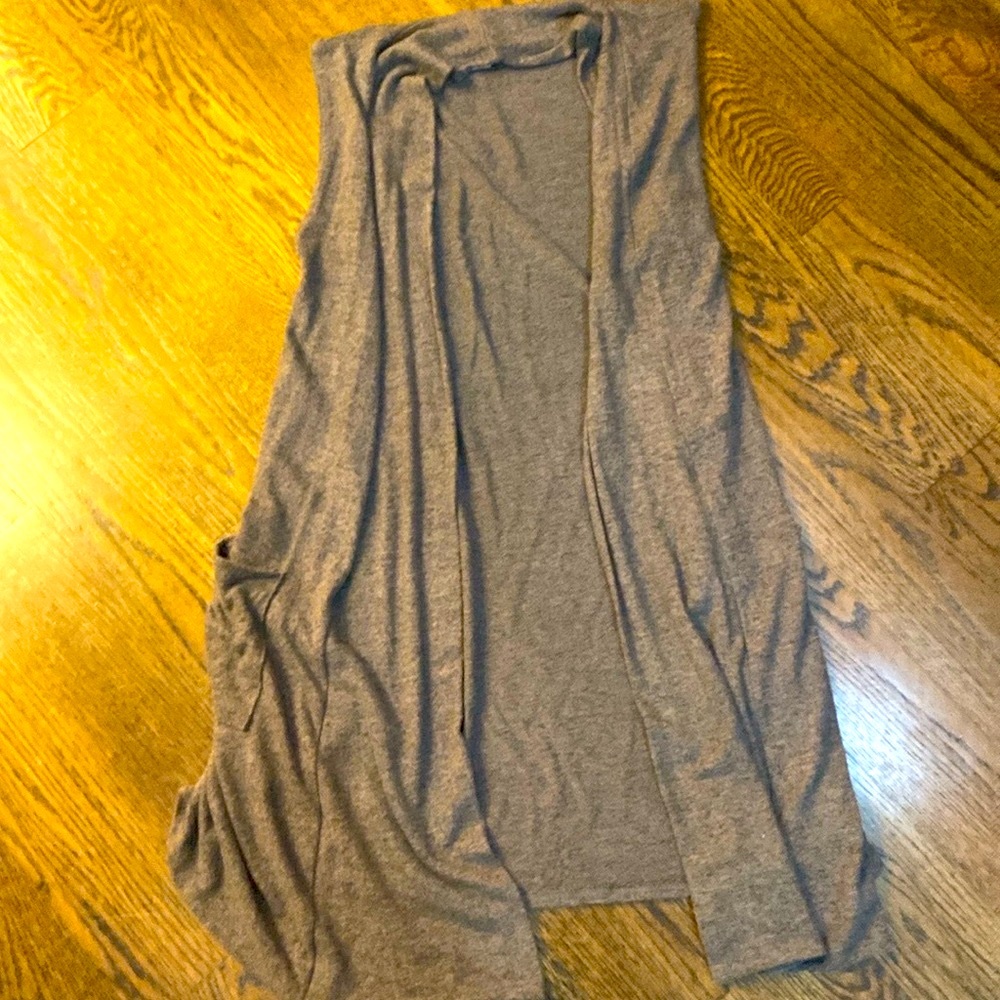 Pretty Young Thing Taupe Gray Vest Soft Small